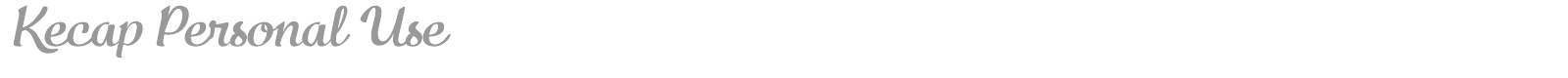 Kecap font preview